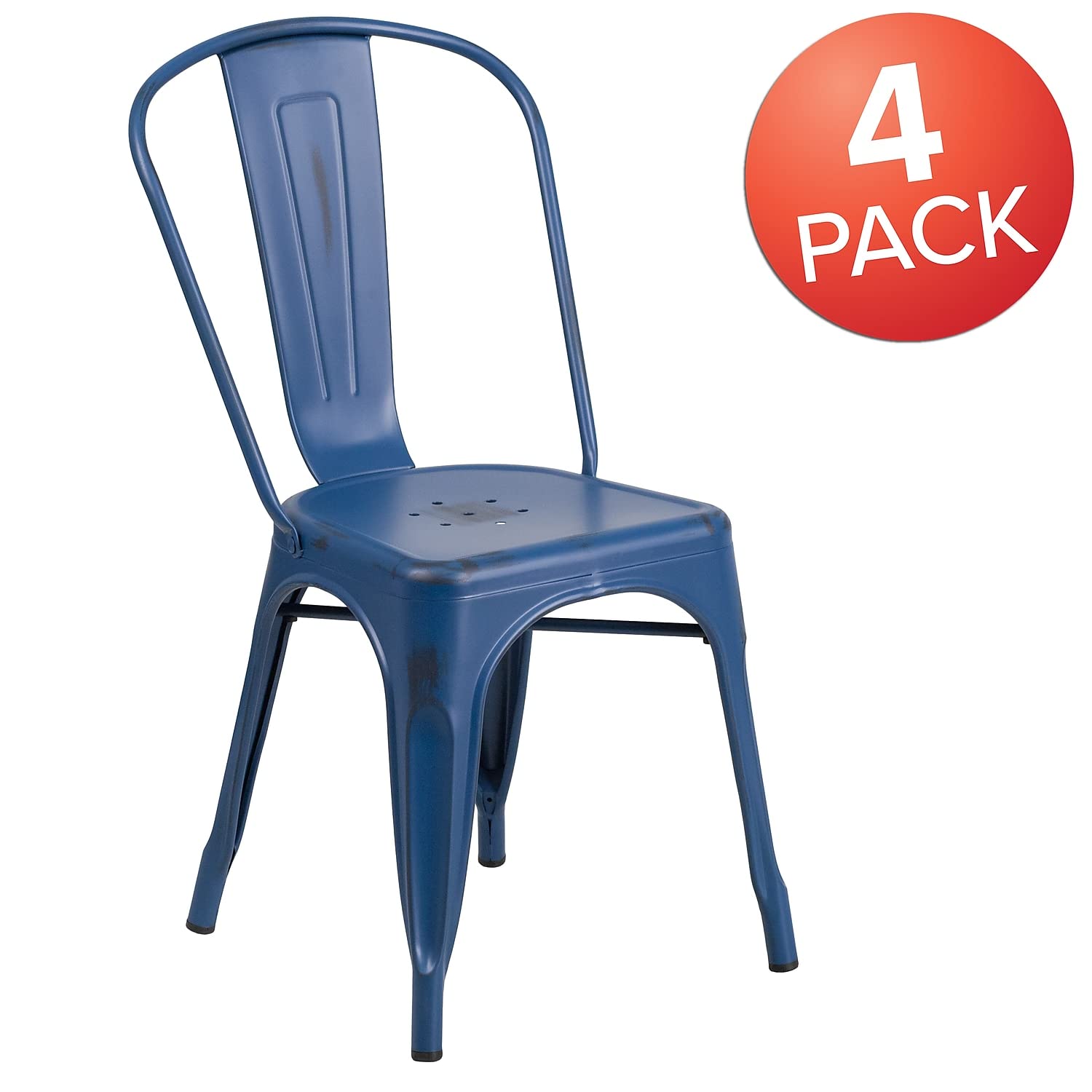 Amazon.com: Flash Furniture Blake Commercial Grade 4 Pack